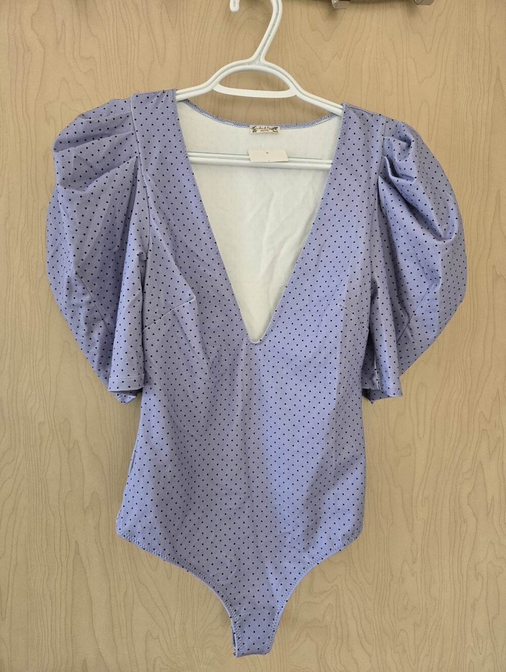 RARE NWT Free People Va Va Voop Bodysuit Light Blue (XS)
